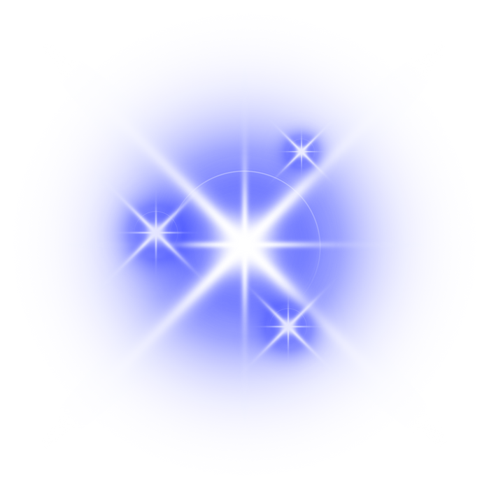 blue light sparkle star